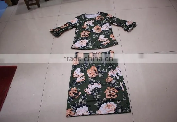 persnickety remake children boutique top and skirts baby girl outfits new clothing wholesale summer toddler boutique clothes set