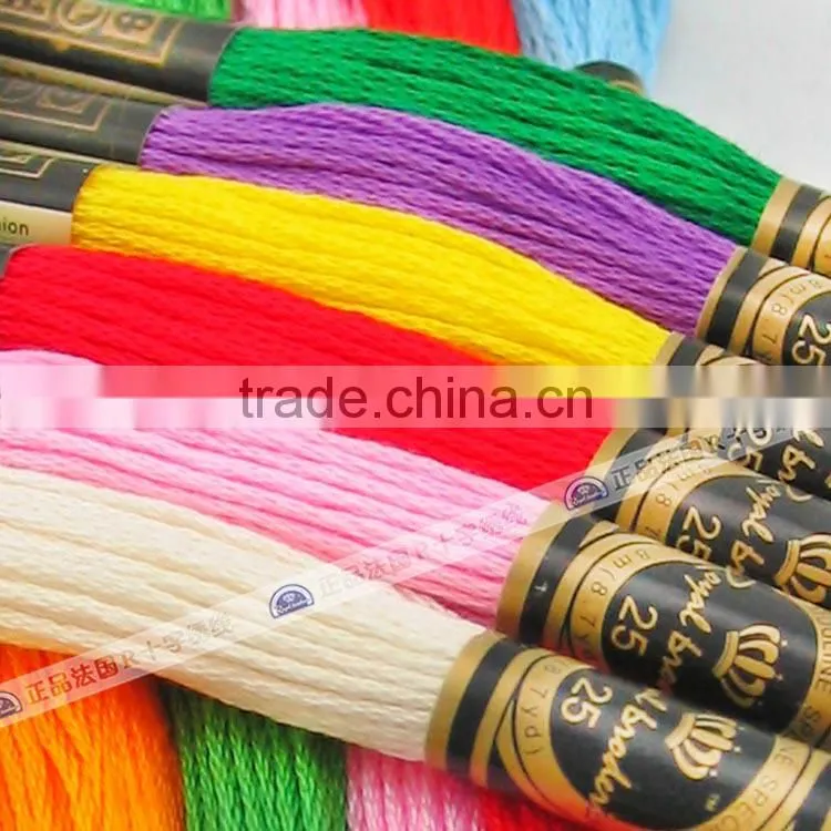 2016 Embroidery thread cotton DMC thread 100% egyptian cotton thread