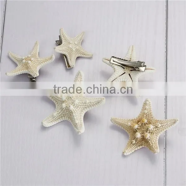 New Fashion Accessories Natural Starfish Hair Clips