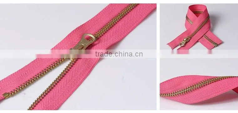 5# Heavy Duty Jacket Brass O/E Metal Zipper