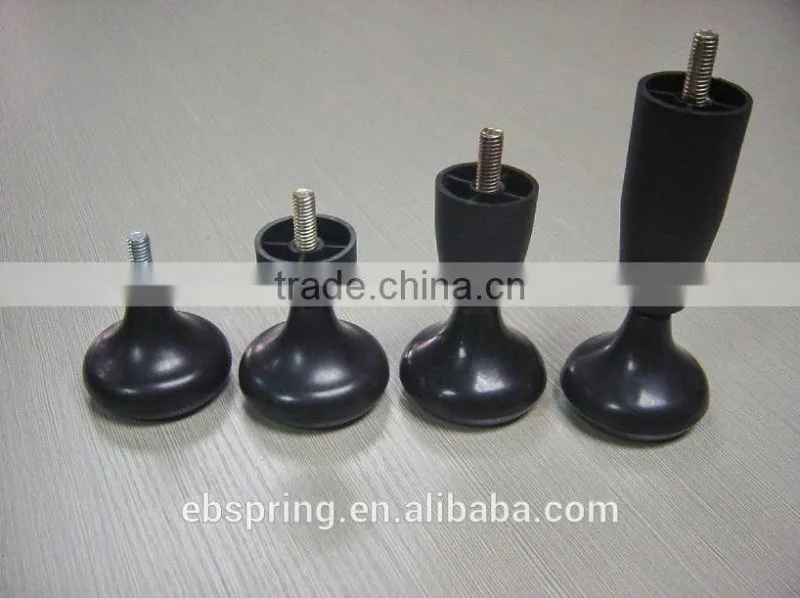 New pp material black color plastic bed feet cheap plastic bed feet