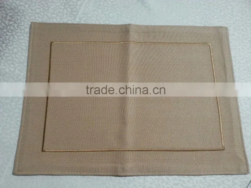 High quality fancy washable natural linen fabric Jacquard cotton napkins