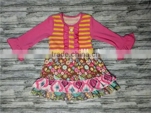 Bunny with chick smocked bishop dress for Easter