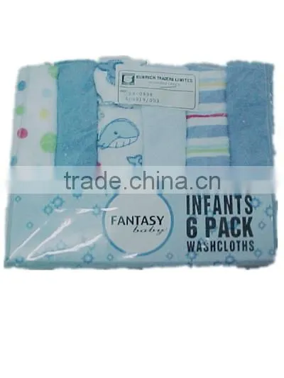 100 cotton baby printed towels