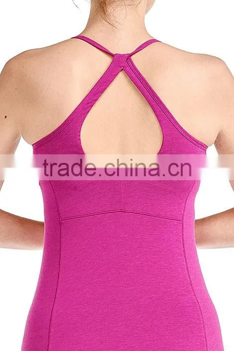 Nylon spandex custom dri fit running brazilian sports Tank top Women's Singlets