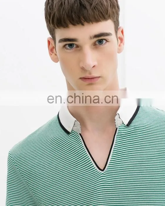 Wholesale High Quality Guangzhou Clothing Polo T-shirts Custom StripeTshirts Polo