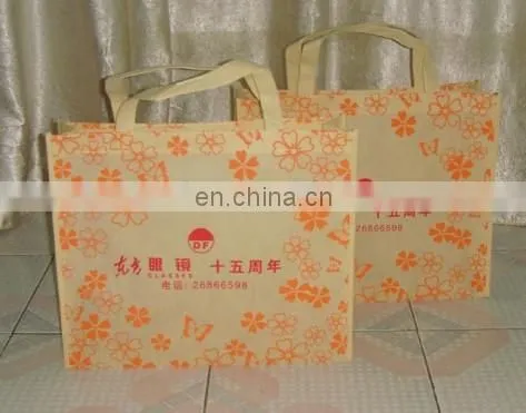 Green handle Non woven bag