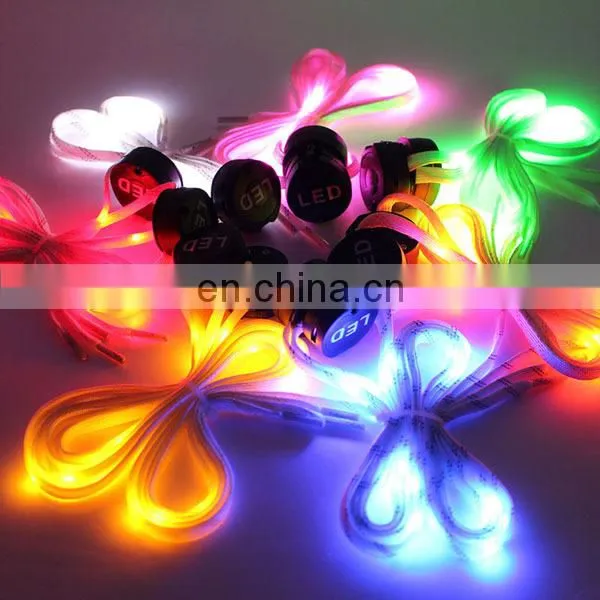 Hot sale USB led shoelaces with battery for sport