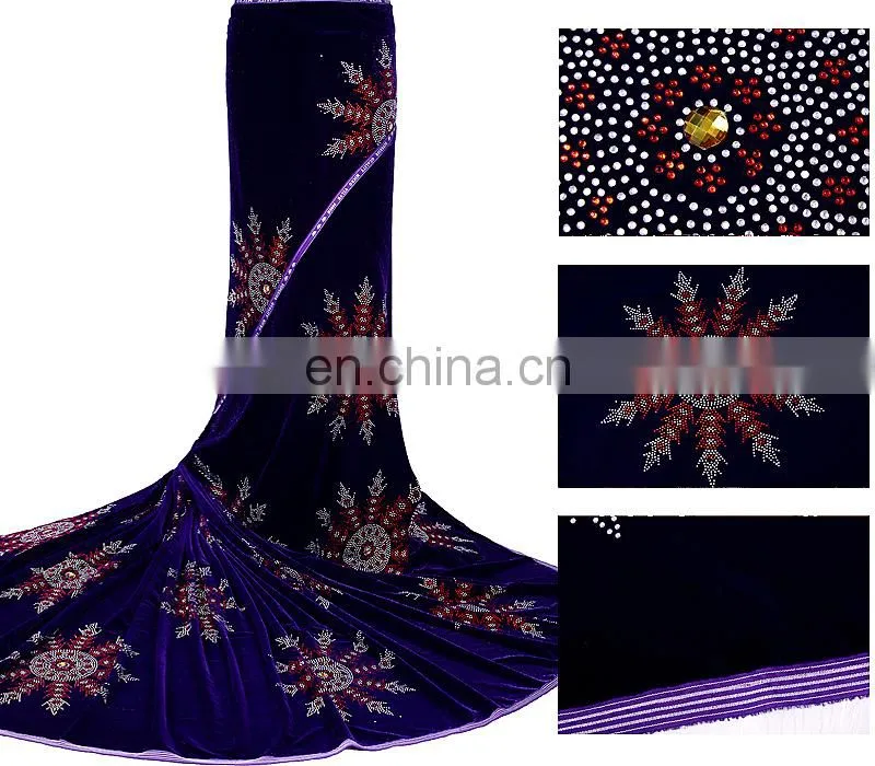 African high quality velvet lace fabric