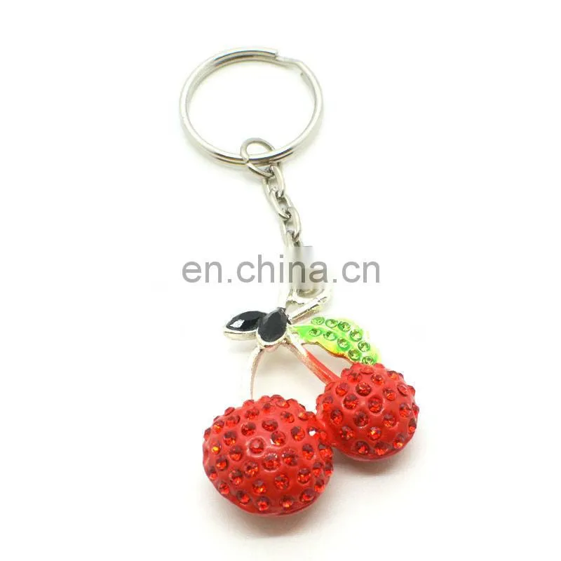Newest style butterfly metal rhinestone keychain