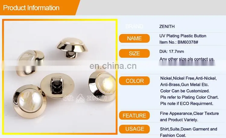 Fashion ABS and Shinny Shell Button for Suit BA60378