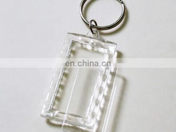 45*45mm square acrylic photo keychain