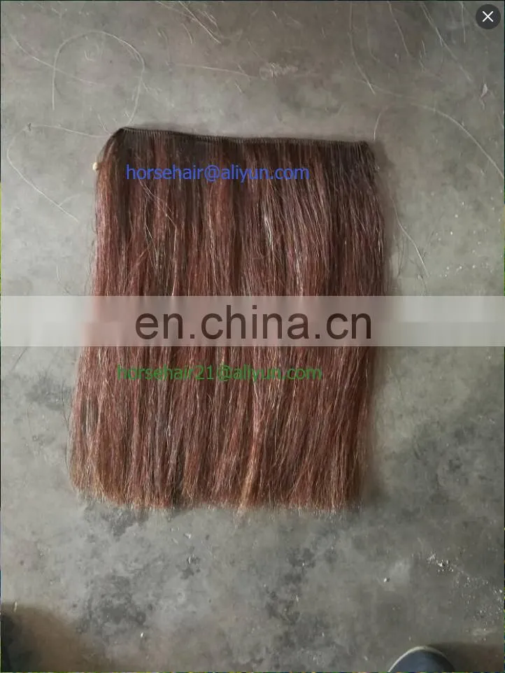 Horse hair wefts and tails for rocking horse mane hair
