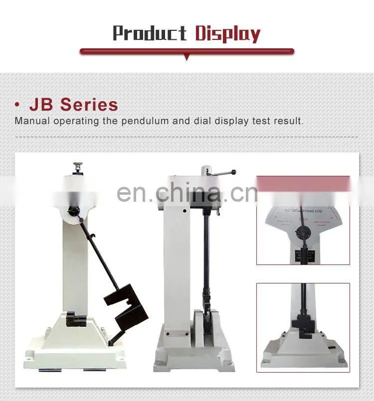 300J 150J Pendulum Impact Testing Machine Manual Charpy Impact Tester