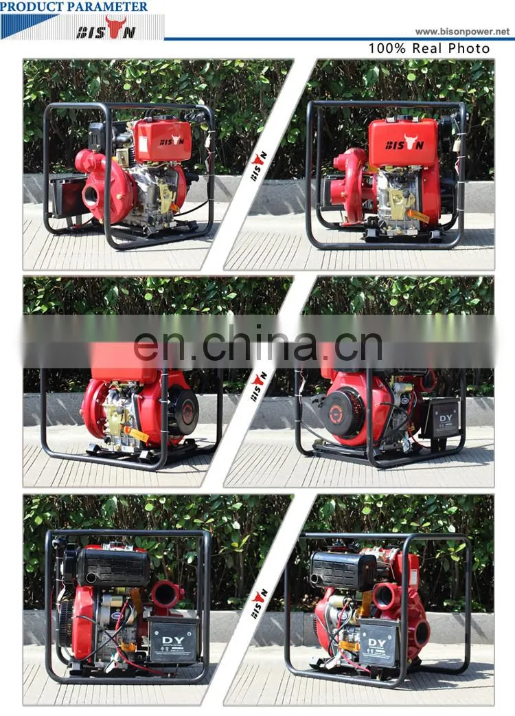 3 Inch 80m High Lift Diesel Power High Pressure Iron Cast Water Pump