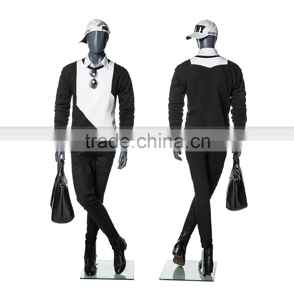 Full Body Fiber Glass Male Mannequin with abstract head sale