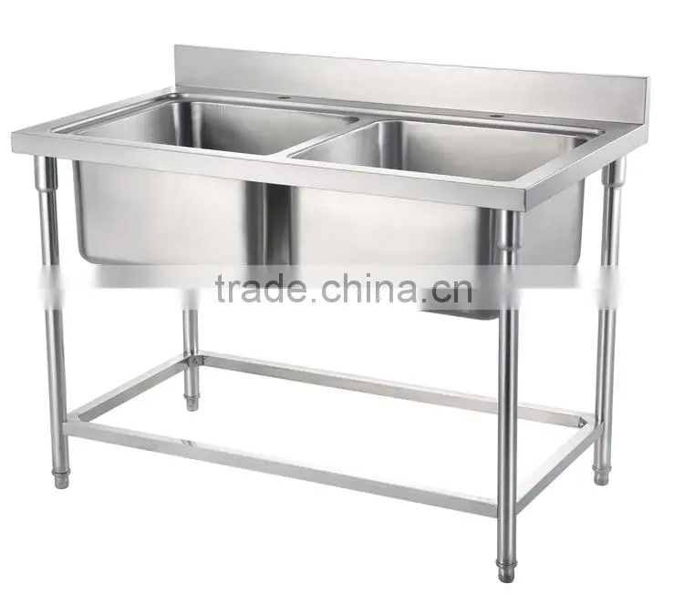 Stainless Steel Restaurant Kitchen Sink Table
