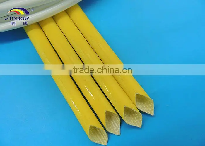 UL Listed VW-1 Flame Retardant Coated Silicone Glassfiber Electrical Sleeving