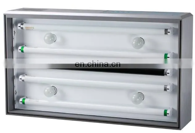 4 light sources D65, TL84, UV, F/A D65 light booth color assessment cabinet
