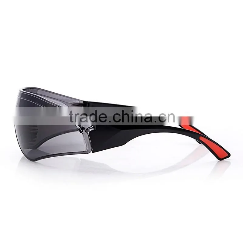 China manufacturers wholesale industrial grey anti uv lens en166 safety glasses with soft rubber nose padded