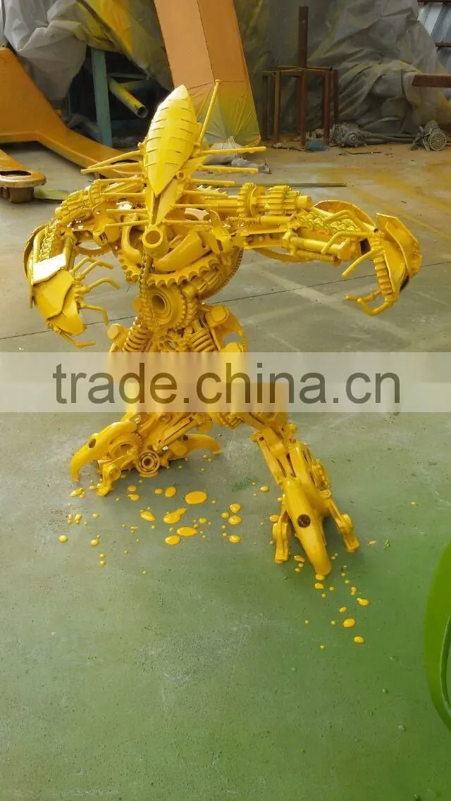 iron sculpture Sentinel Prime cast iron western decor