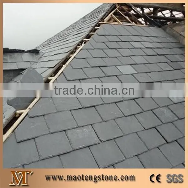 Chinese Black Slate Roofing Tiles, Natural Black Slate Roofing Tiles