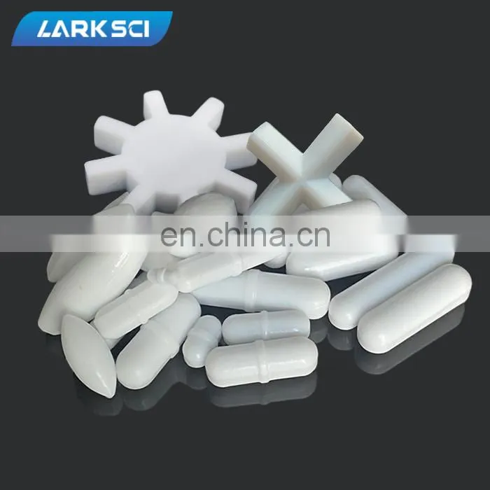 Larksci PTFE Magnetic Stirrer Mixer Stir Bar Plain White Spin Stirring Bar