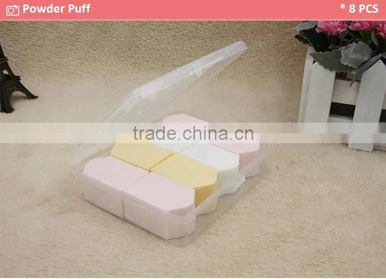 Different shape Makeup sponge cosmetic powder puff in different color