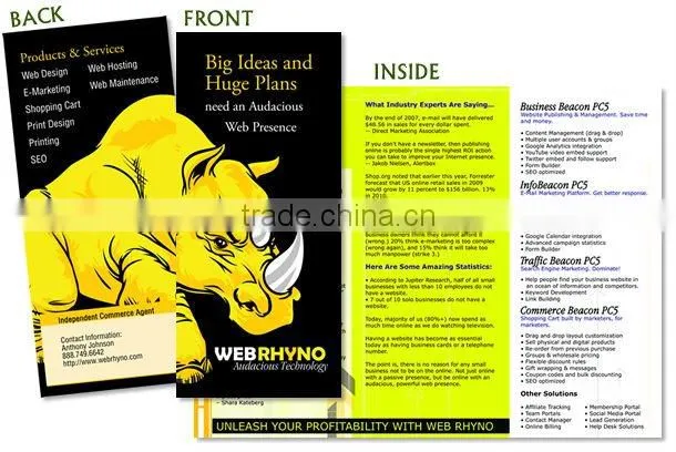 Color Folded Pamphlet Display