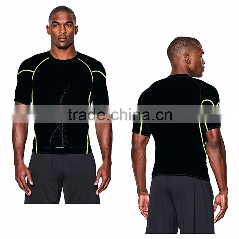 (OEM FACTORY)dri fit fabric sports tracksuit men fitness t shirts