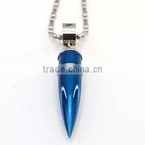 China Jewelry Wholesale Hand Made Jewelry Pen Head Steel Pendants