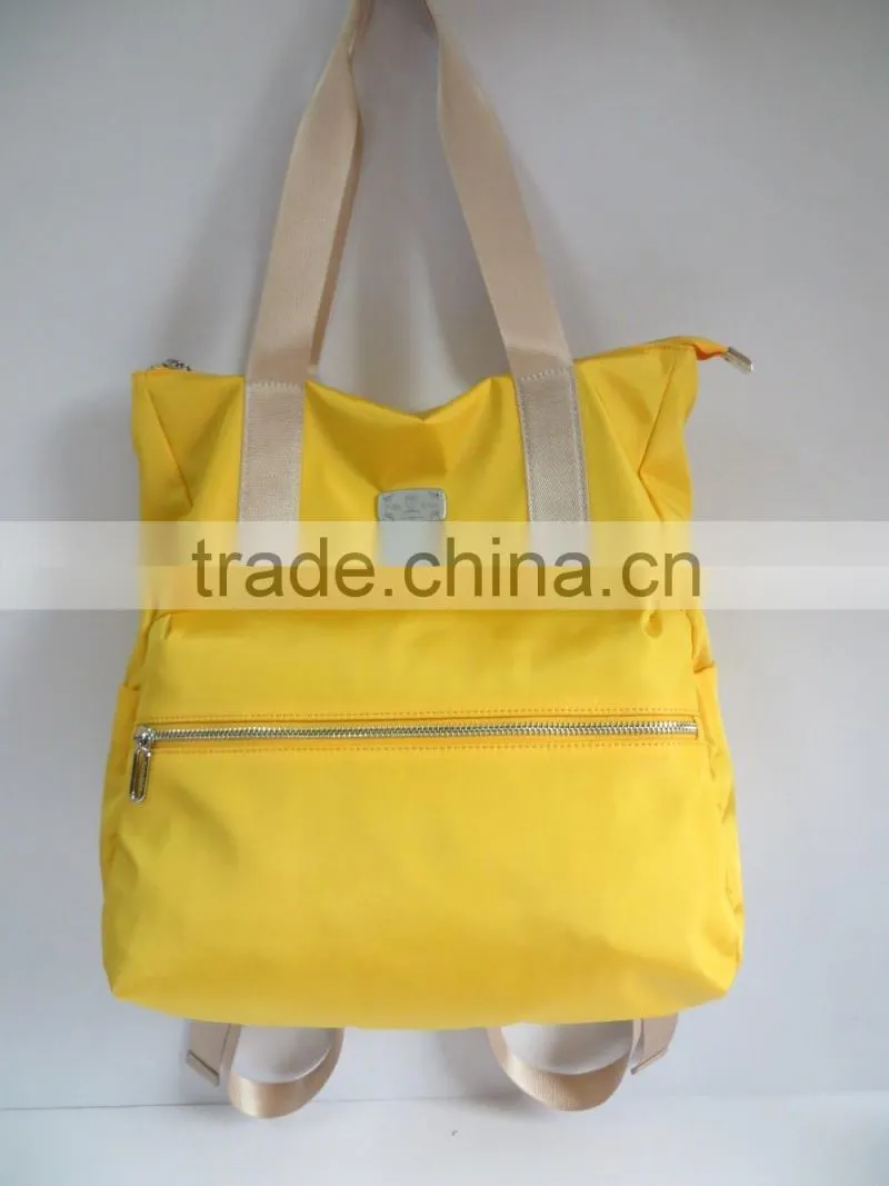 guangzhou style women and men yellow bags handbag backpack