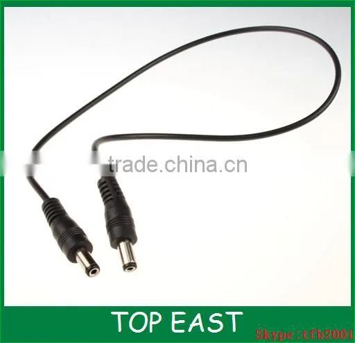 DC5.5 * 2.1 yellow plastic fork male DC power cable to extend the 2464 single-head wire
