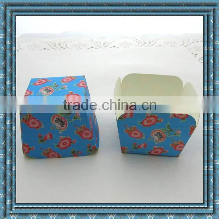 Rose design muffin cup,Square cups