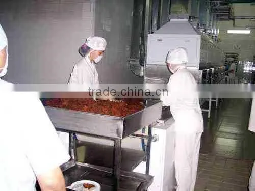 Dried meat floss microwave drying sterilization equipment