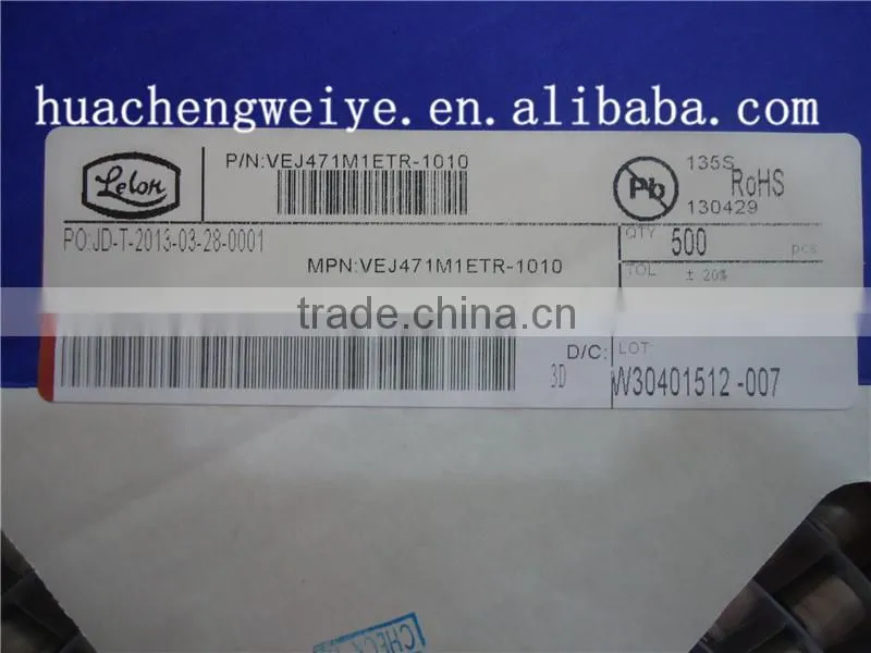 SMD Aluminum electrolytic Capacitors 470UF 25V 10*10