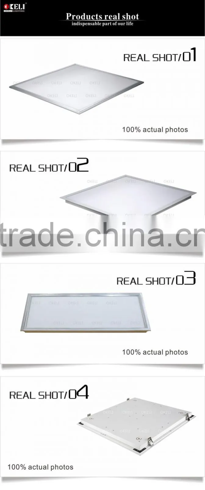 ultra thin 300x300 300x600 1200x300 led panel light with smd 2835 sanan chip