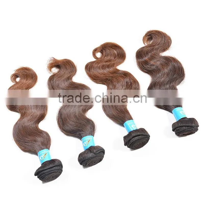 8a Brown Color 12in- 30in Indian Virgin Remy Body Wave Hair Extension