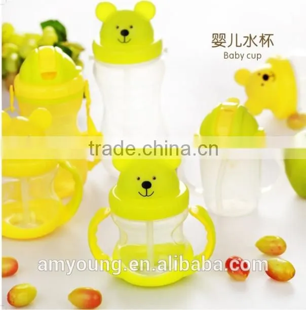 new design baby product kids cup plastic cute ideas easily bears drinking bottle,korea innovative products baby cups
