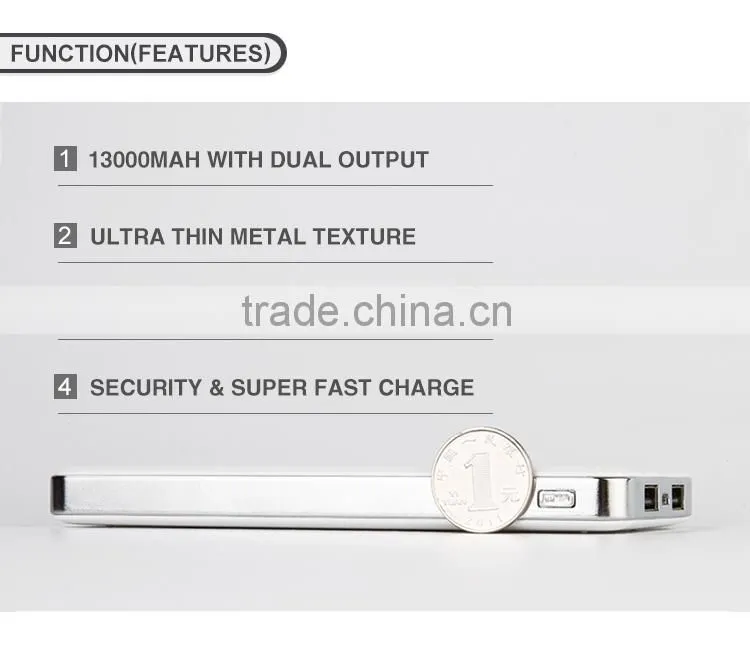 OEM logo ultra slim super fast charge 12000mah portable power bank