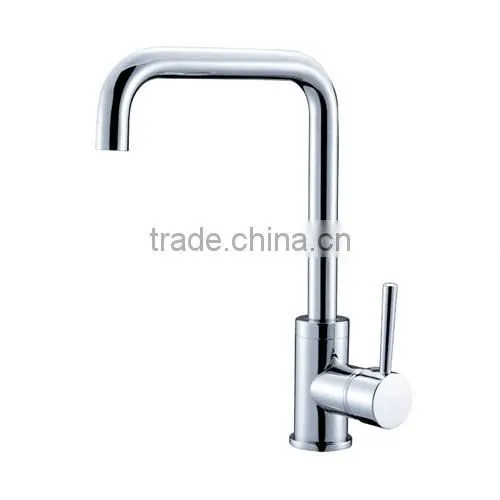 Brass single lever hot & cold water saving basin sink mixer tap/faucet