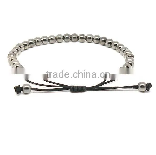 Newest Fashion beads man wrap bracelet and braided rope bracelet