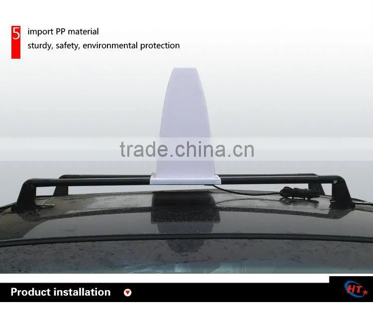 Auto lighting slim led taxi top advertising