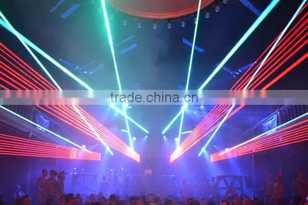 Stage lighting pure diode 8 heads red single beam laser light