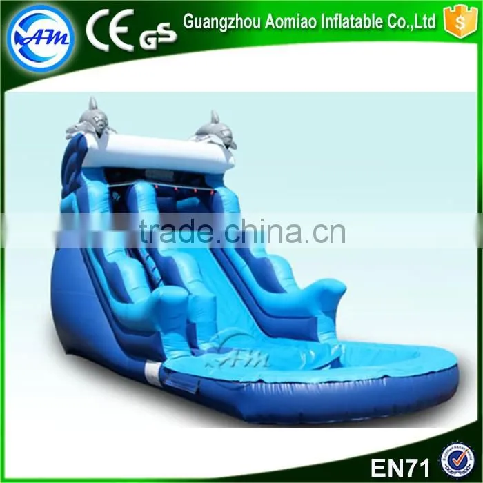 Top quality 0.55mmPVC large inflatable giant slide,inflatable water slide pool