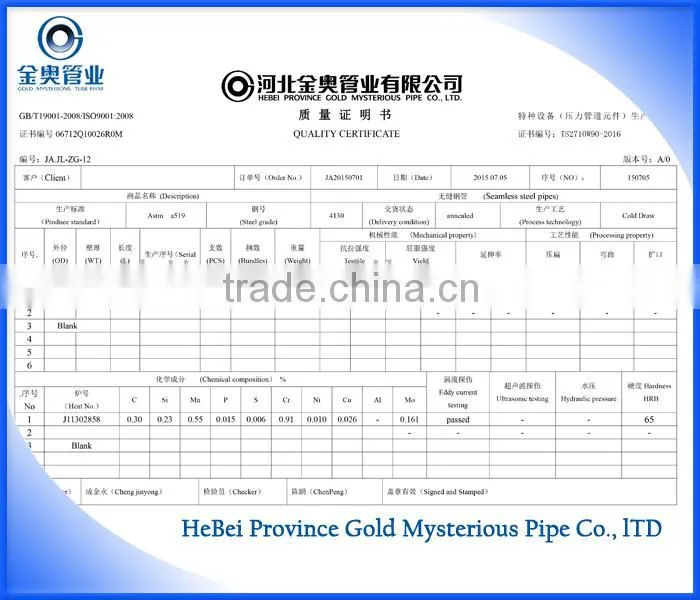 Small Diameter Cold Drawn Seamless Steel Pipe for Structure and Fluide Use