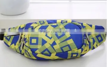 Most Popular Printing Polyester Walking Bag Customizable Multi-compartments Waist Bag