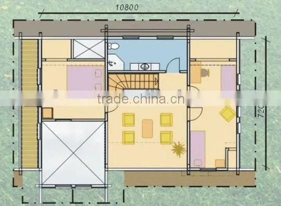 big family wooden house