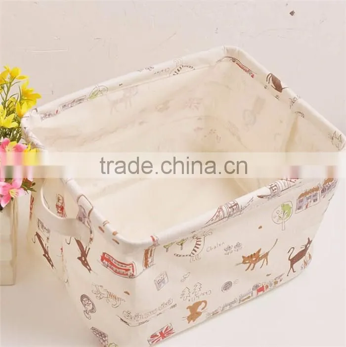 Eco friendly promotional hot sales new design fabric foldable storage box