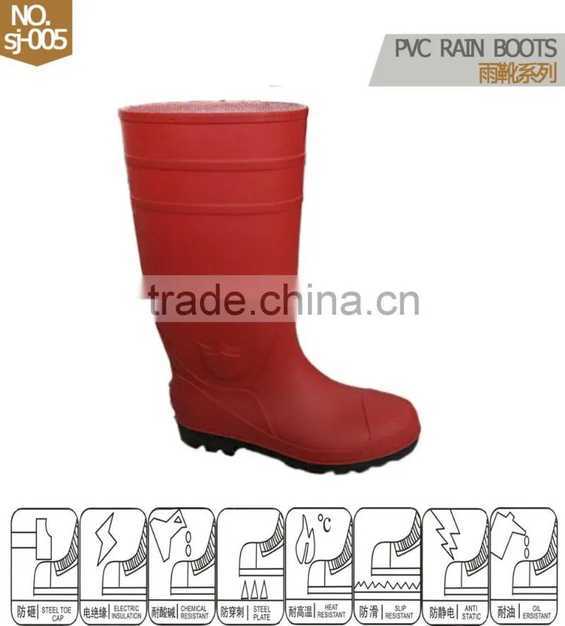 pvc rain boots heavy duty footwear manufacturer cheap price1370